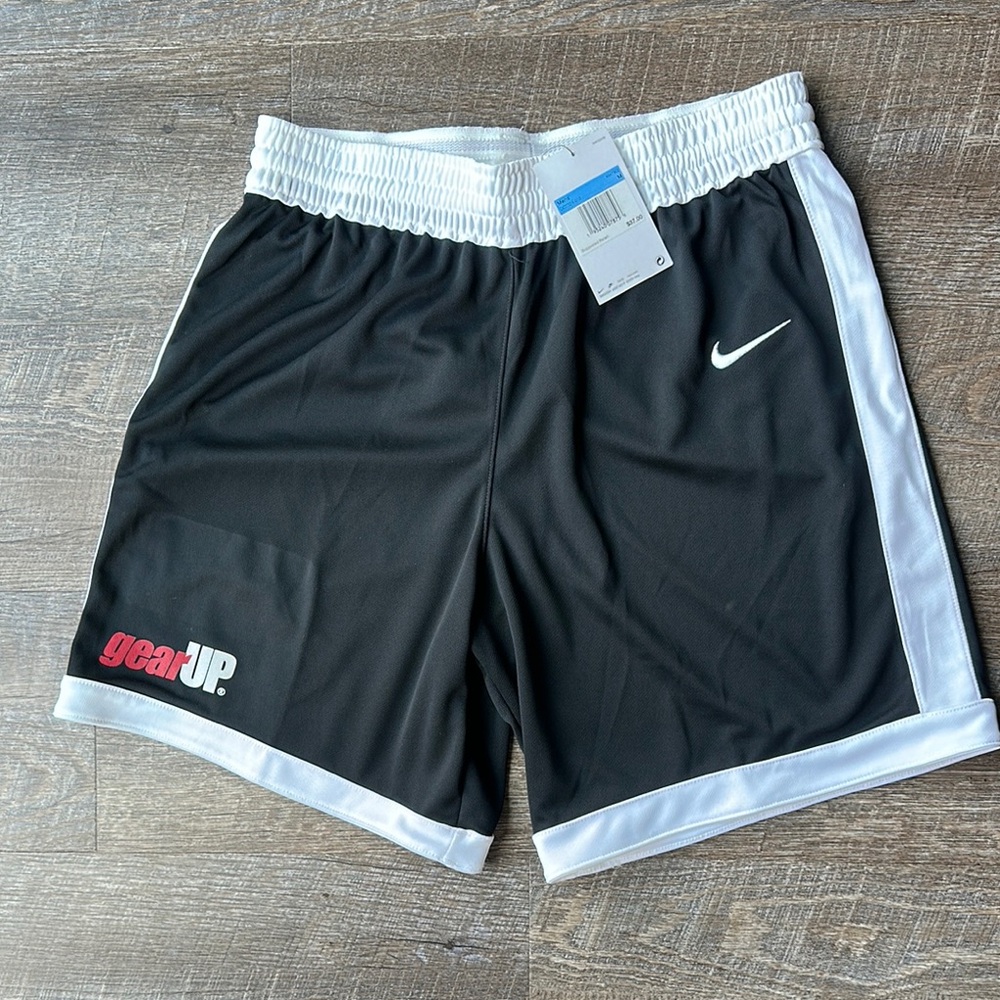 Nike Black and White Athletic Shorts with Classic Cut